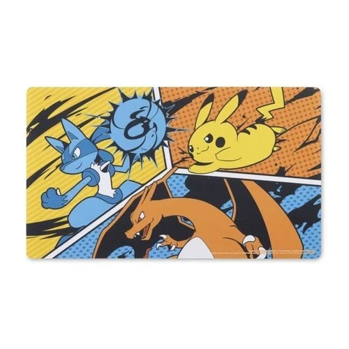 Sealed Battle Start Charizard, Pikachu & Lucario Pokemon Center Playmat - Bild 1 von 3