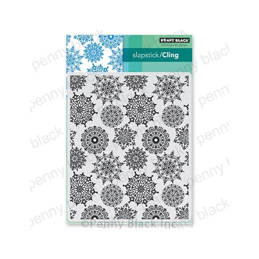 Penny Black Cling Rubber Stamps - Snowflake Pattern 40-706