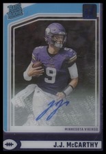 2024 Clearly Donruss #61 J.J. McCarthy Clearly Autographs Stars #/49