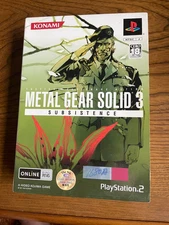 PS2 Metal Gear Solid 3 Subsistence Konami Sony Playstation 2