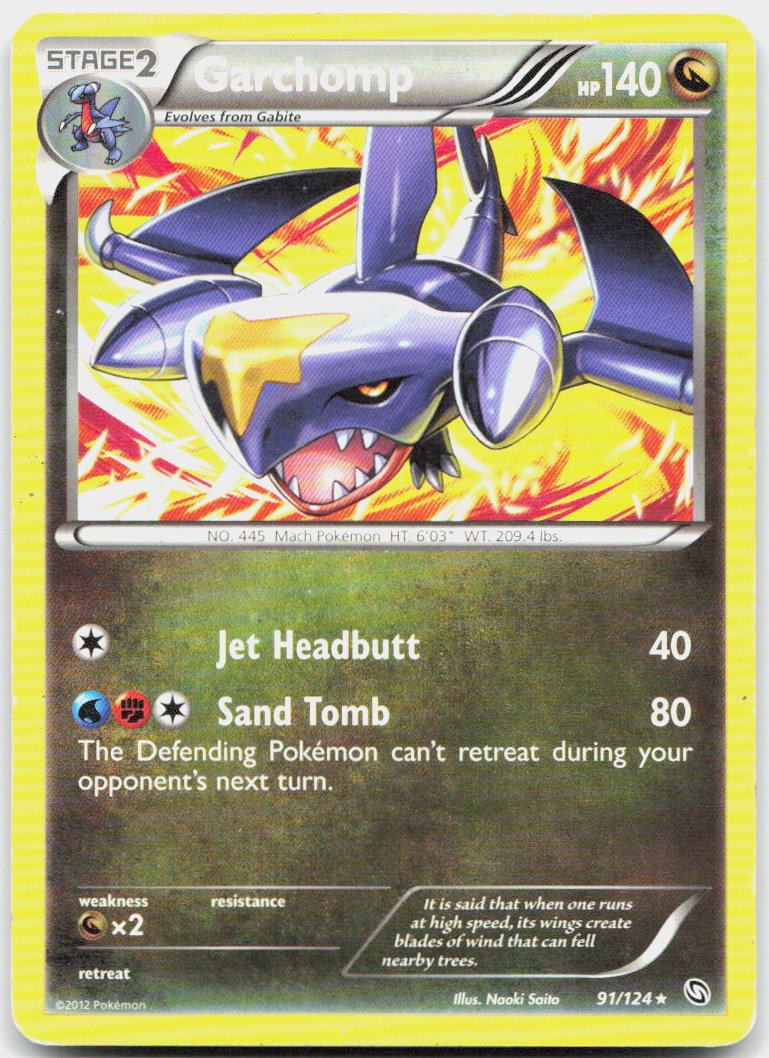 Garchomp 91/124 Rare Dragons Exalted Pokemon MP