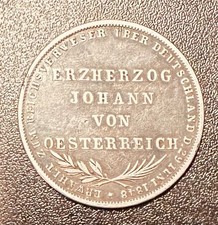 Germany. Frankfurt 18. May. 1848 Silver 2 Gulden, 21.21 gr., 36 mm, EF KM-338