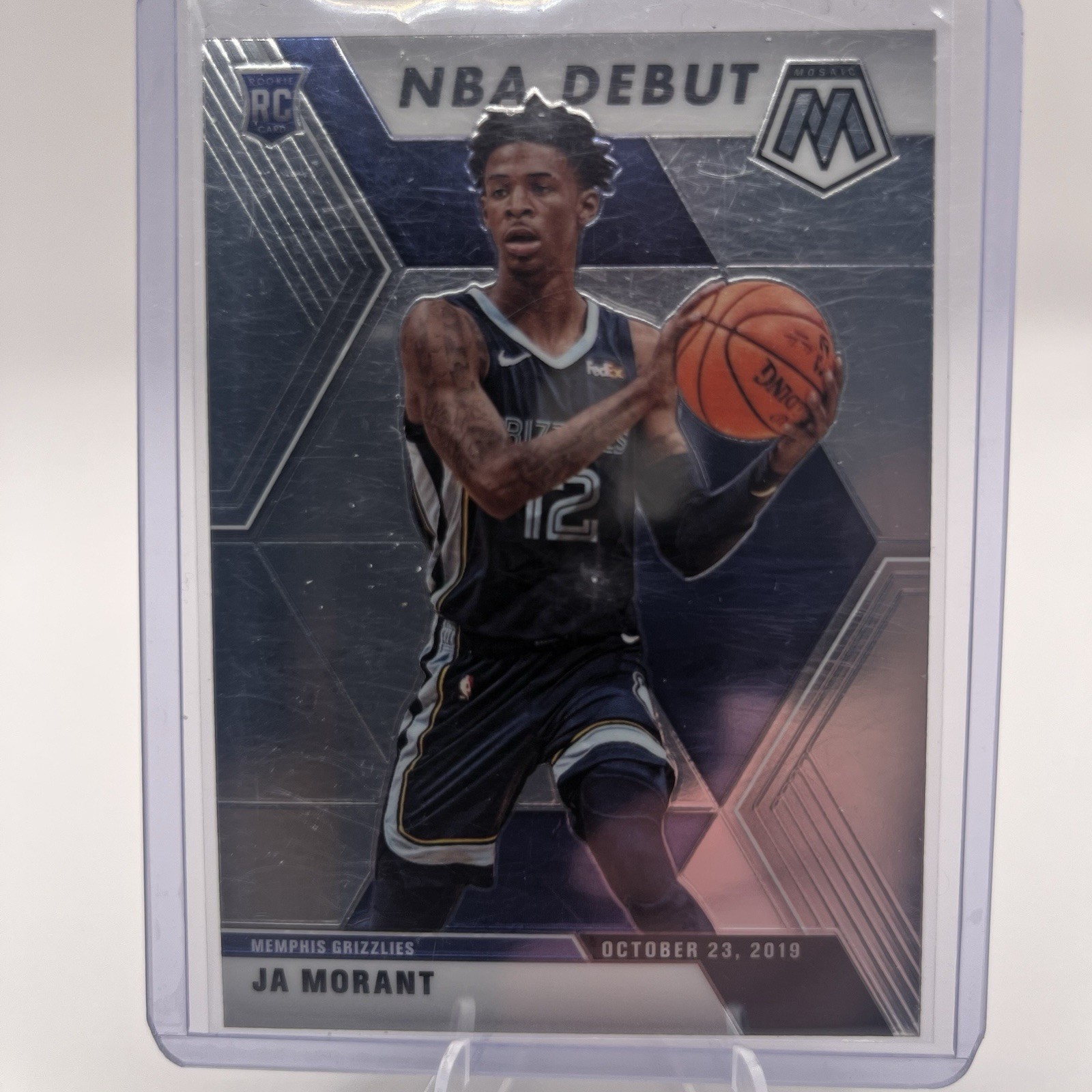 Ja Morant Rookie Mosaic Basketball RC 2019-20 Memphis Grizzlies NBA Debut