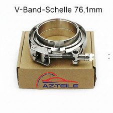 V-Band-Schelle 76mm mit 2x Anschweißringe V ...