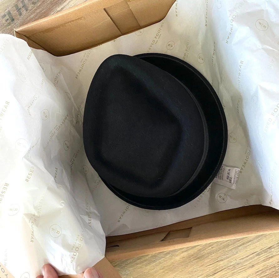 Sombrero urbano de lana Goorin Brothers Pork Pie, talla de cabeza de 20-21" ¡Nuevo!! Foto 3 de 4