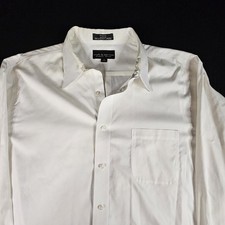 Croft & Barrow White Dress Shirt 18 34/35 Mens XL Long Sleeve Non-Iron All...