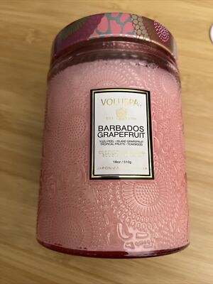 VOLUSPA BARBADOS GRAPEFRUIT COCONUT WAX BLEND BOUGIE PARFUMEE TEAKWOOD TROP 18OZ