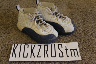 jordan 12 black and blue preschool
