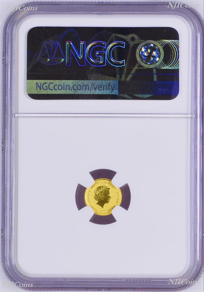 2020 James Bond $2 0.5g .9999 Gold COIN NGC MS70 Brown Label "Cert # Ending 007" - Image 2 of 4