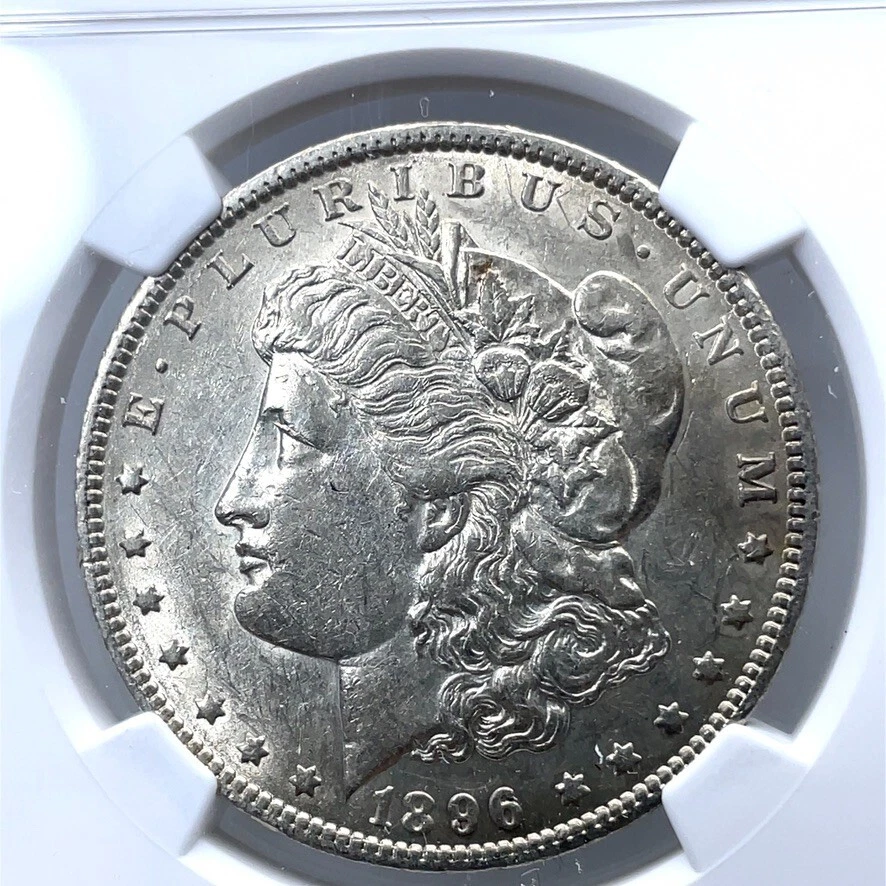1896 O $1 Morgan Silver Dollar NGC AU 50 - Image 3 of 4