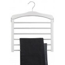 Only Hangers White Wood Multi Pant Hanger pack of 3 