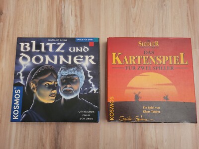 Die Siedler von Catan Kartenspiel + Blitz und Donner   2 Personen   Kosmos
