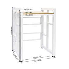 Adjustable Washer and Dryer Storage Shelf Organizer Rack Washer and Dryer Rack