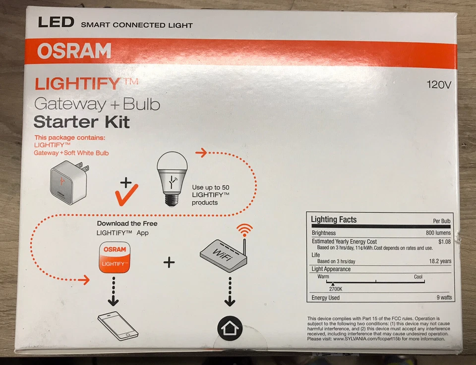 ✅ OSRAM, Lightify LED, smart Connected Light Starter Kit, Sealed - Image 2 of 4