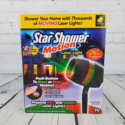 Star Shower Red and Green Motion Laser Christmas Projector Light ***NEW***