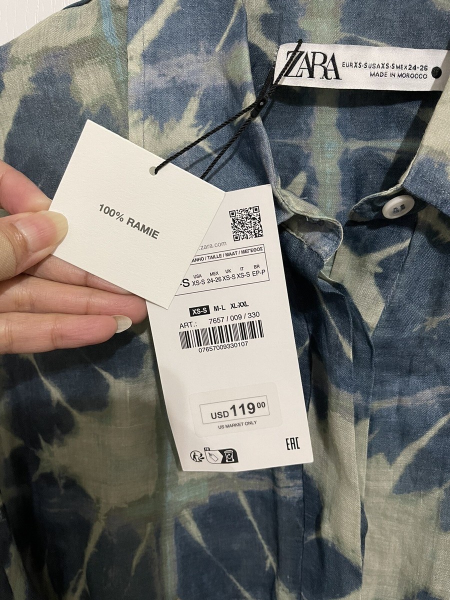 NWT Zara Knotted Ramie Long Sleeve Tunic /Dress Limited NWT Zara Knotted Ramie Long Sleeve Tunic /Dress Limited