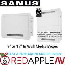 SANUS 9" or 17" Inch Multi Purpose Application TV In-Wall Media Box FREE Post