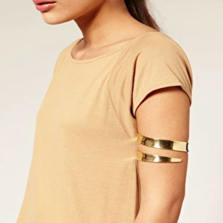 Armreif Armband Armspange Oberarmreif Bangle Armreifen Gold - Bild 2 von 4