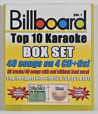 BILLBOARD TOP 10 KARAOKE Boxed CD Set-40 Songs from 60s 70s 80s  90s - Volume 1
