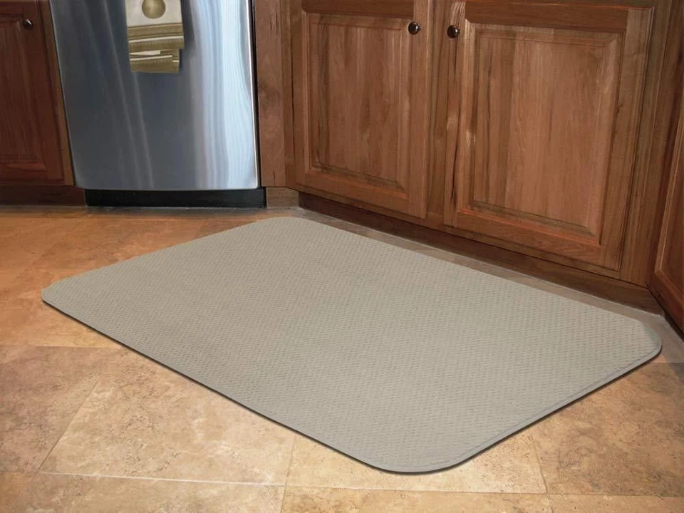 SKID-RESISTANT RUG living area carpet kitchen floor mat IVORY CREAM - Image 4 of 4