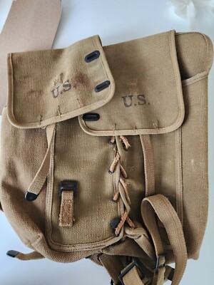 US ARMY M1912 WWI Calvery Medical And Ration Bag 1918. Very Rare