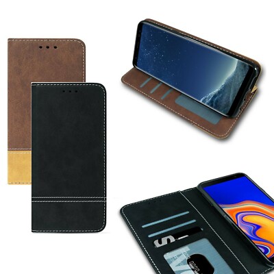 XIAOMI MI NOTE 10 PRO - Handy Tasche SchutzHülle  BOOK Case Vintage Retro SUEDE