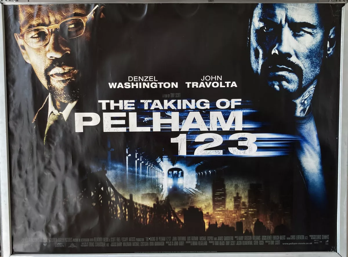 Cinema Poster TAKING OF PELHAM 123 THE 2009 Quad Denzel Washington