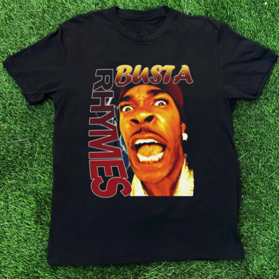 NEW Busta Rhymes Back T-Shirt - Music Black All Size Shirt AR103