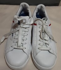 K Swiss White Clean Court II Memory Foam Leather Sneakers Shoes Men's Size 9.5