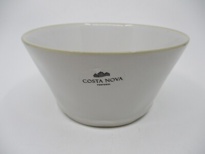 COSTA NOVA  ASTORIA / BEJA WHITE FRUIT/CEREAL BOWL - 5 3/8'' x 2 7/8''   1110E