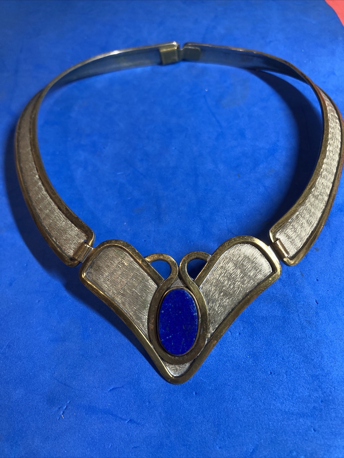 Artesenia Ameri Chile Brass Silver Lapis Lazuli S… - image 4