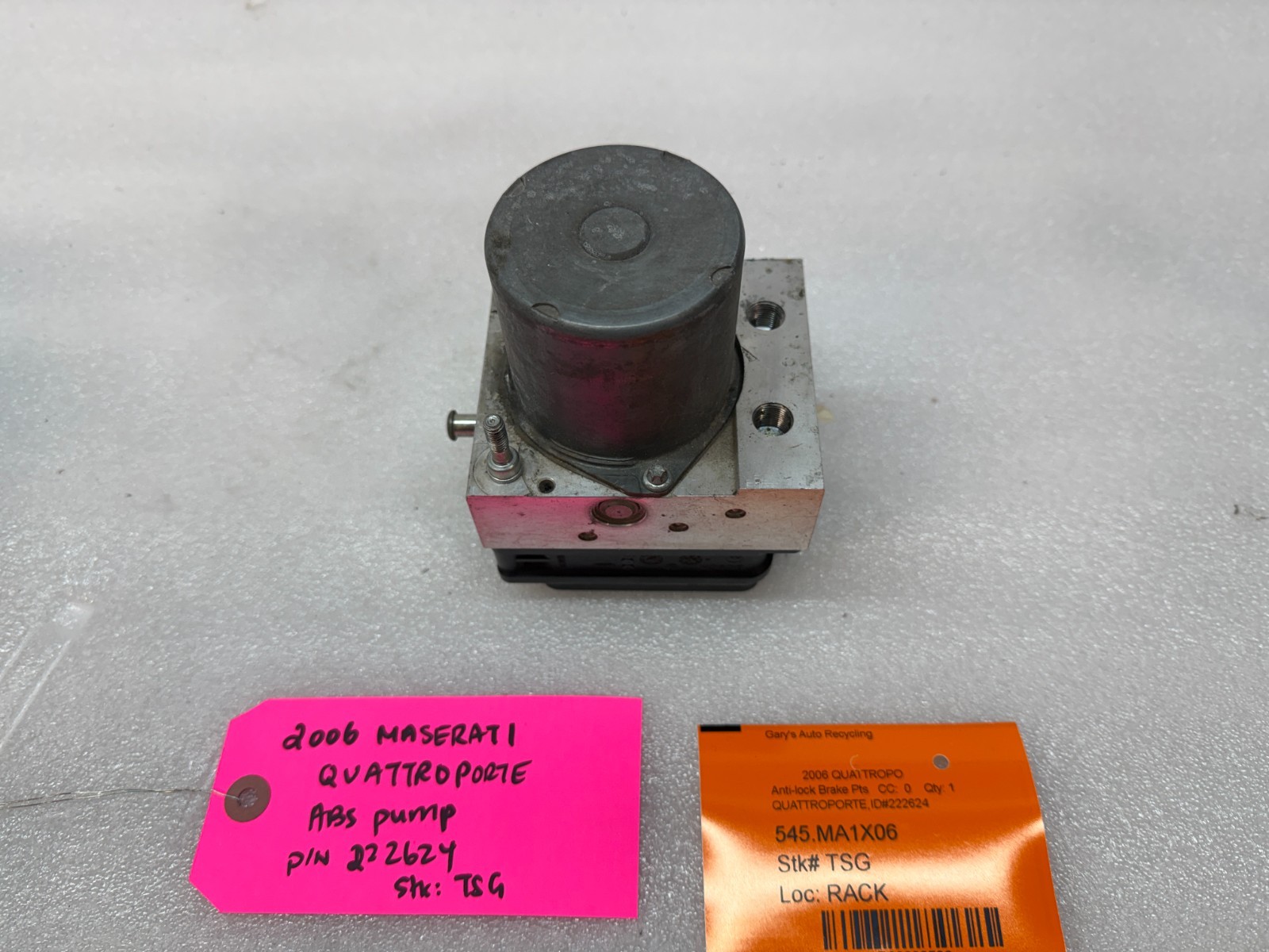 06 MASERATI QUATTROPORTE M139 OEM ABS BRAKE PUMP MODULE ASSEMBLY 222624