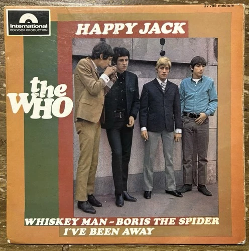 The Who / Happy Jack - RARE Vinyl 7” EP French 1st Press 1966 INT POLYDOR 27799