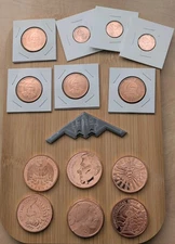 Rare Unique .999 Copper Round Lot Lakota, Reagan, Cannabis, Bomber, 2025 Pennies