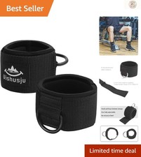 Neoprene Ankle and Wrist Cuffs with D-Ring - Ideal for Glute and Legs Training