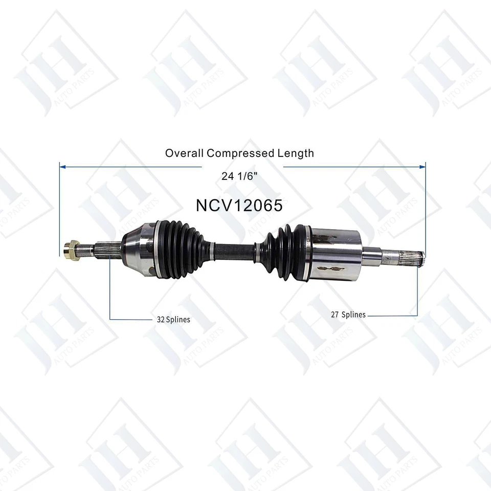 Eje CV conductor delantero izquierdo original para Dodge Nitro Jeep Liberty 2007-11 4x4 tracción trasera Foto 2 de 4
