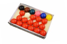Snooker Ball Set, 2 1/16-Inch, Complete 22 Ball Set