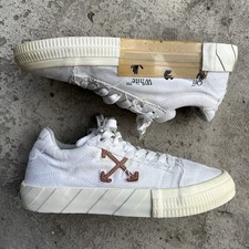 Off-White Vulcanized Canvas Distressed Low-top Sneakers Y2K Shoes Size 39