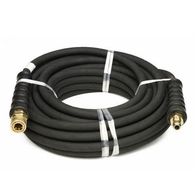 #ad Schieffer 4000 PSI 3 8quot; x 50 FT 1 Wire Rubber Pressure Washer Hose with Couplers $69.99