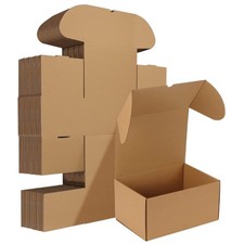 20-Pack Eco-Friendly 10x7x5 Shipping Boxes with Quick Opening Design