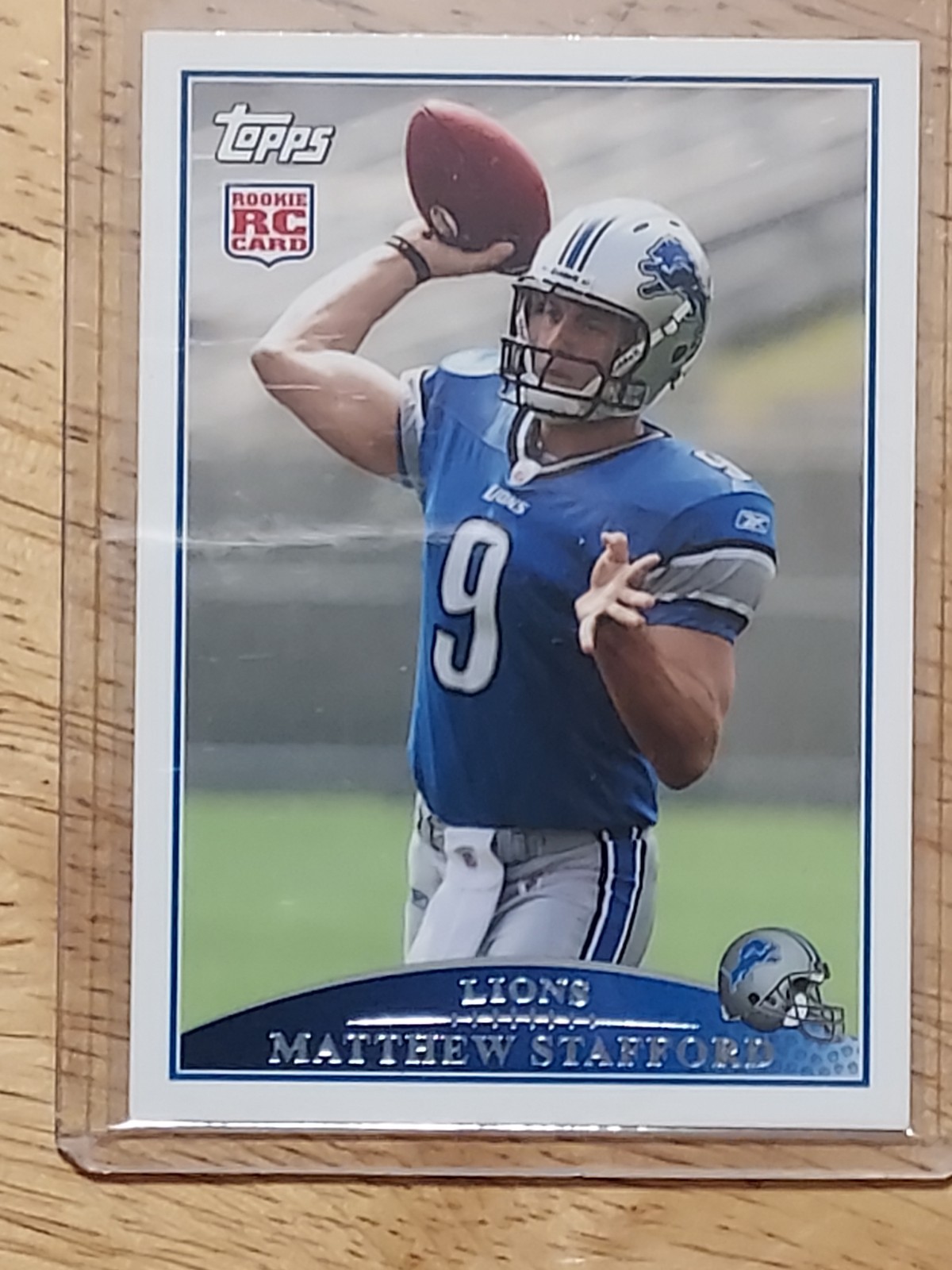 2009 TOPPS THROWING #430 MATTHEW STAFFORD ROOKIE RC