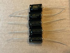 5pc Electrolytic Capacitor Axial 2000hr 105  RoHS 40uF 160V  13x21mm Supertech