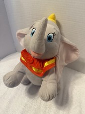 Dumbo Walt Disney Plush Stuffed Animal Just Play Elephant 14 Circus RARE EUC