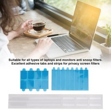 5 Set Privacy Screen Replacement Set Adhesive Strips and Slide Mount Holder Tabs