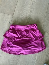 Athleta Girl Swing Skort Pink Tiered Athletic Skirt Kids Size XL 14