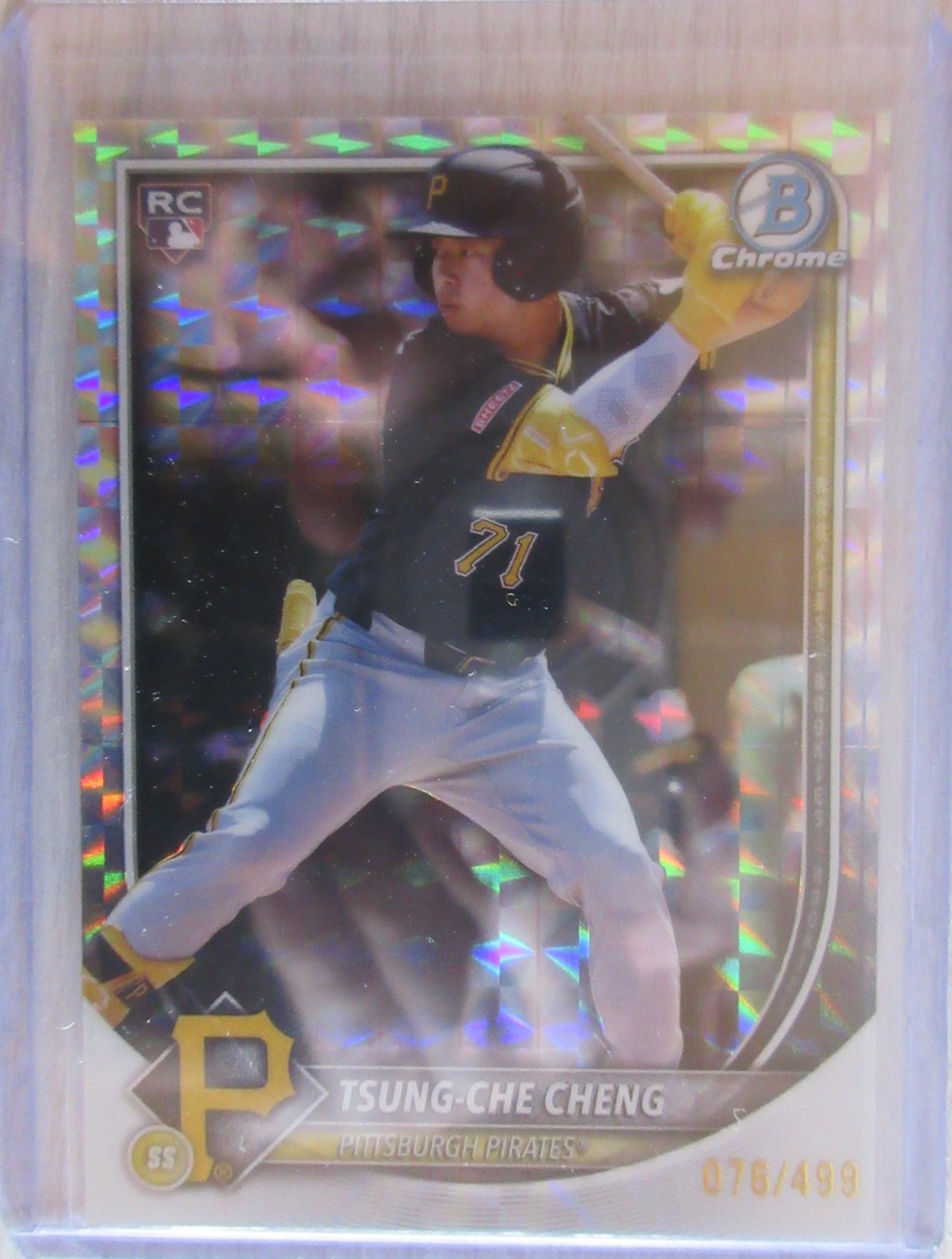 2025 Topps 1st Bowman Chrome MLB Tsung-Che Cheng Rookie RC Card Refractor SP 499