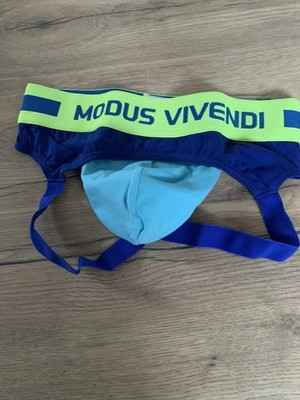 Modus Vivendi Sporty Fly Jockstrap S   Blau | Designer Bodywear