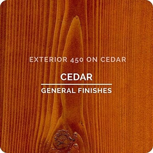 General Finishes Exterior 450 Water Based Wood Stain, 1 Gallon, Cedar