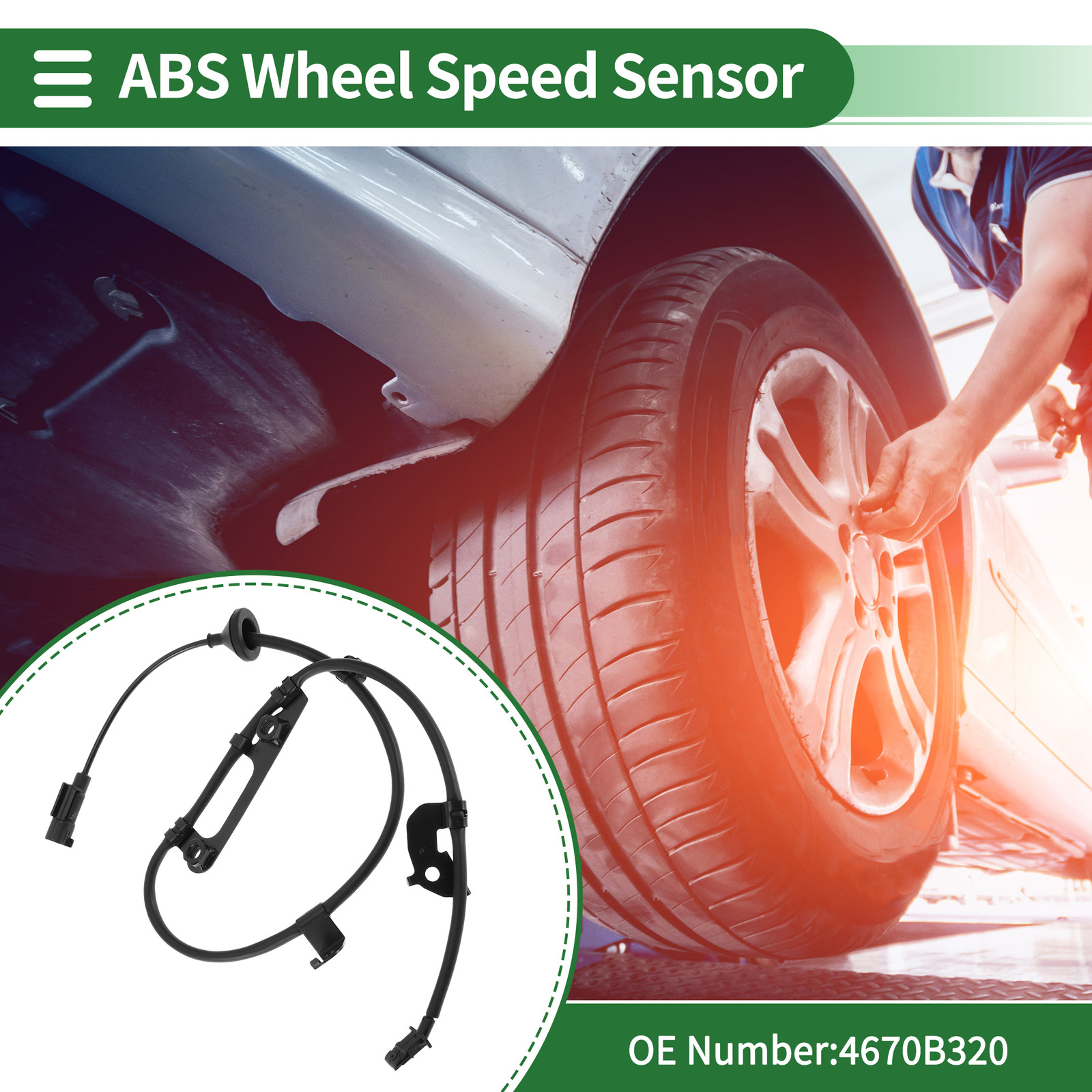 ABS Wheel Speed Sensor ABS Sensor No.4670B320 for Mitsubishi