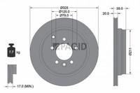 2X Bremsscheibe Pagid 54476NC FüR Landrover Discovery 4 L319 3 VAN Range Rover 1